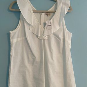 V-Neck Ruffle Tank Top